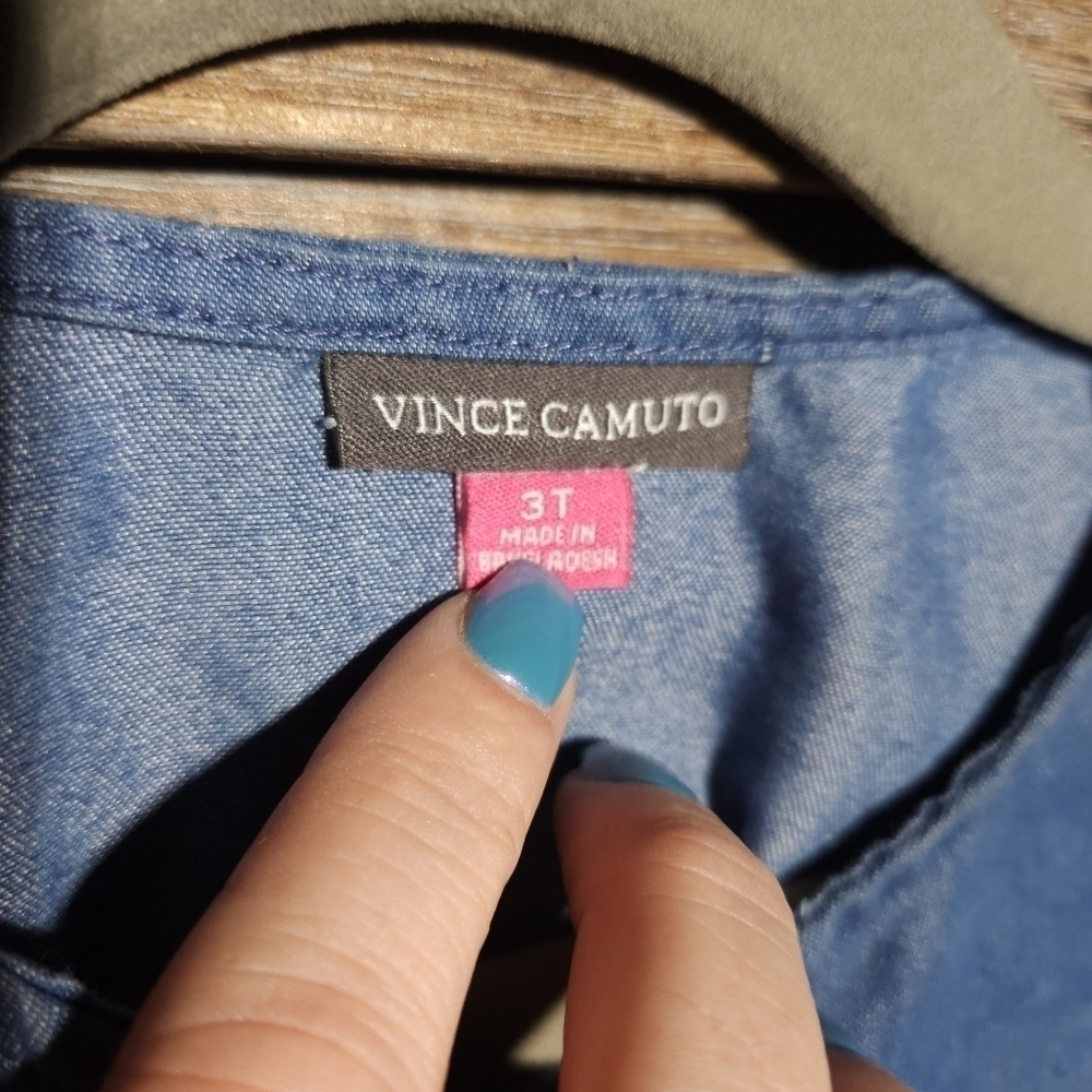 NWOT Vince Camuto 3T Girls Pantsuit with embroidery on sleeve - Picture 5 of 5